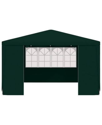 Party Tent Green Polyethylene, Steel Large Collapsible