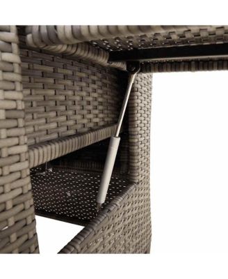 Reclining Garden Chair Grey