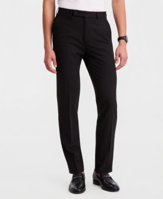 Men's Slim-Fit Solid Dress Pants