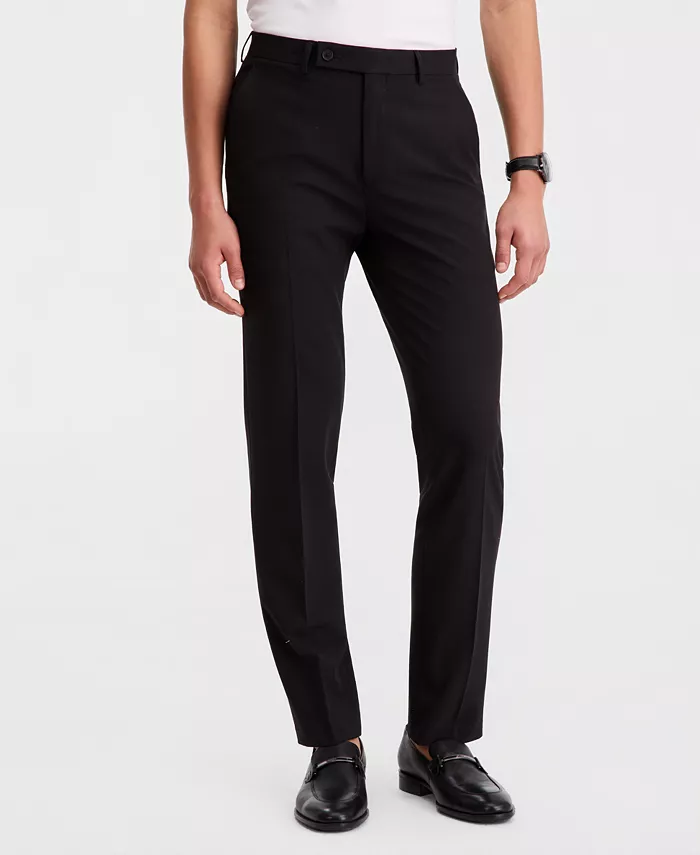 Men's Slim-Fit Solid Dress Pants - thumbnail 2