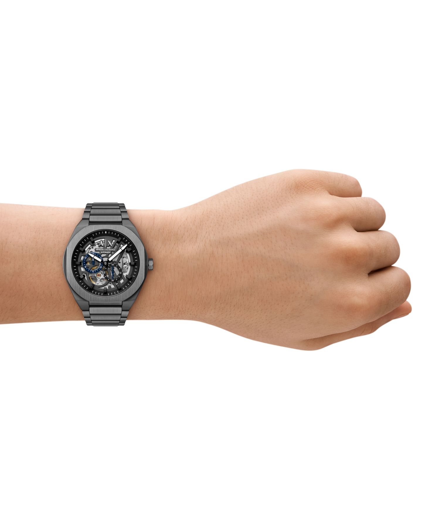 Мужские часы A|X Armani Exchange Sync Automatic Gunmetal Stainless Steel, 44mm — фото 5