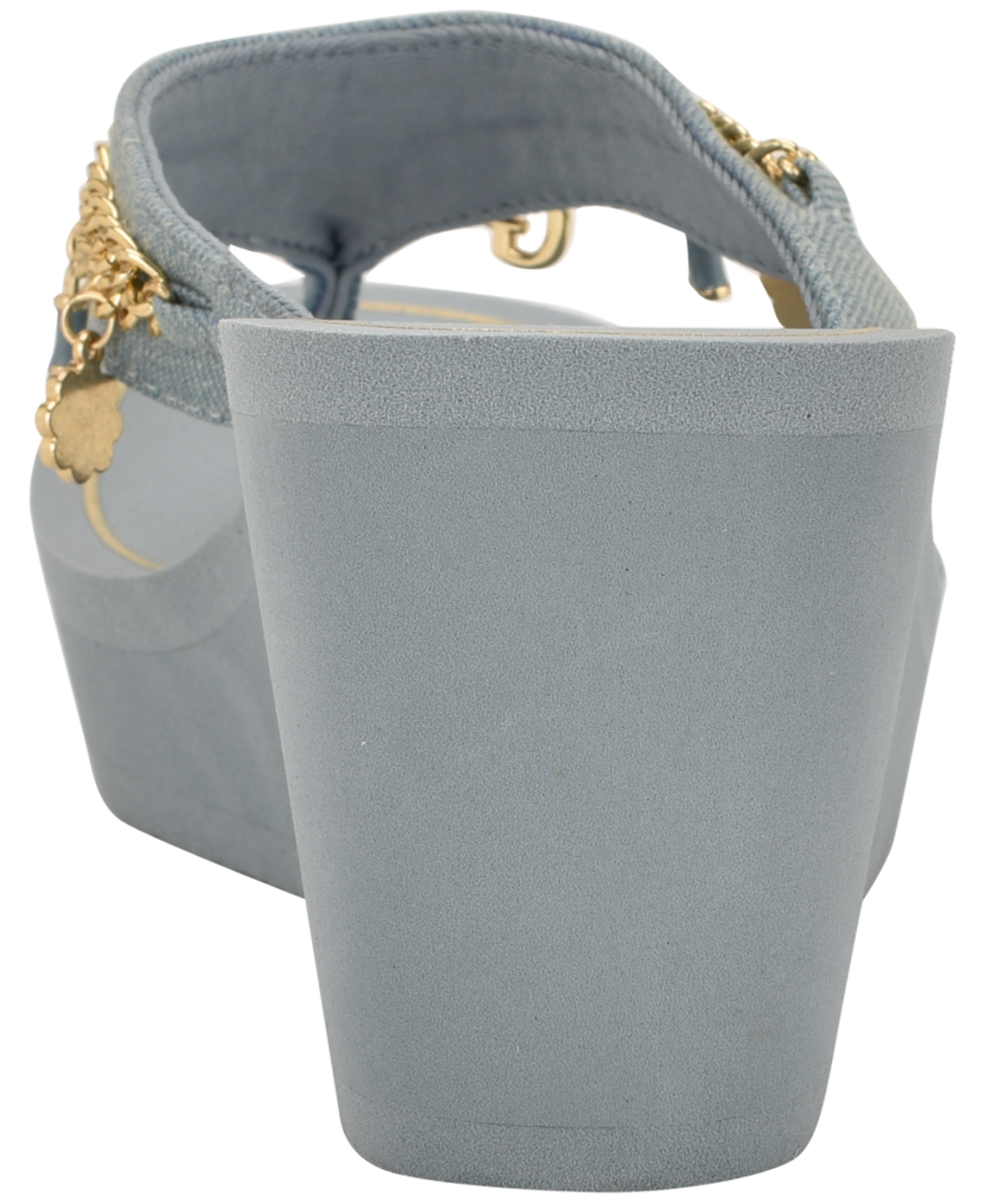 Guess Women's Sutton Charms Eva Thong Wedge Sandals