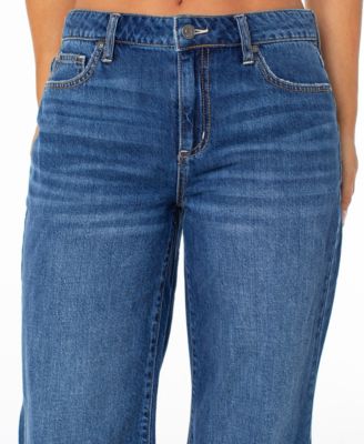 Juniors' Low-Rise Slouchy Flare Jeans 