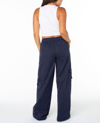 Juniors' Drawstring Cargo Utility Pants