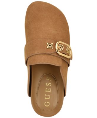 Womens Galavanta Buckle Slip-On Flat Clogs