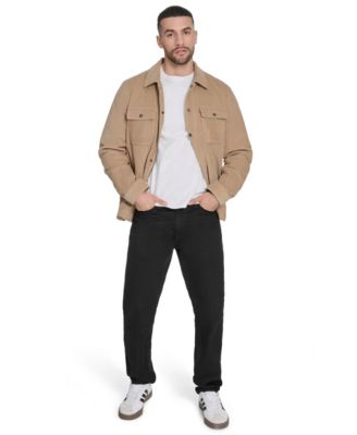Men's Corduroy Plaid Lining Shirt Jacket