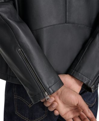 Men's Leather Racer Jacket