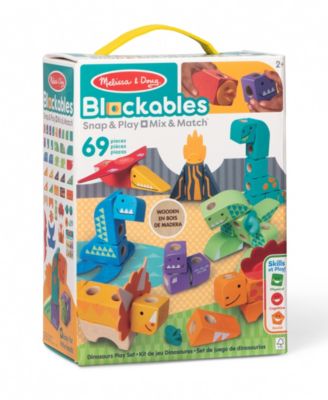 Melissa & Doug Dinosaur Blockables Play Set
