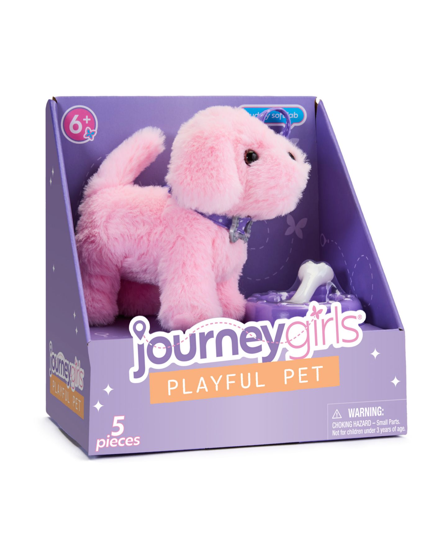 Детские куклы Journey Girls Playful Pet Plush Dog 5-Piece Set, Ages 5+, цвет: Фиолетовый — фото 9