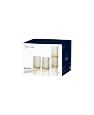 Mahalo Iced Beverage Glasses, Set of 4