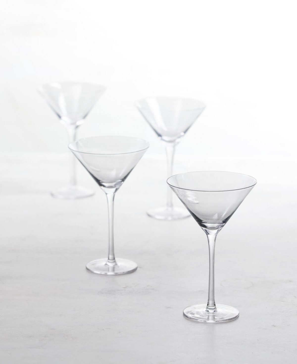 Fortessa Gala Martini Glasses, Set Of 4 In Transparent