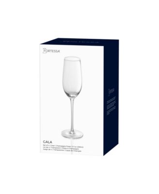 Gala Champagne Flute Glasses, Set of 4