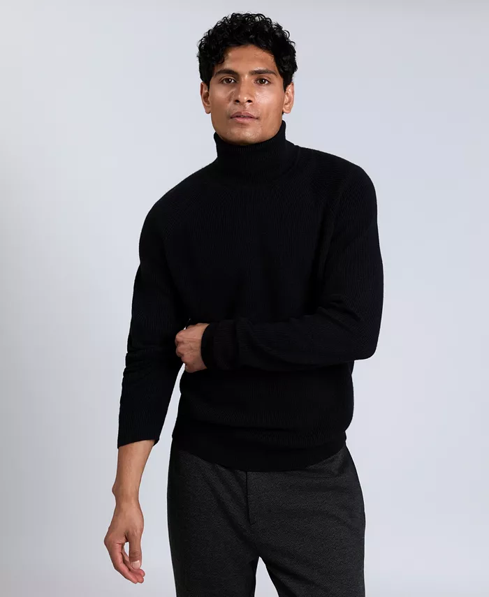 Men's Fold Over Turtleneck Sweater - thumbnail 8