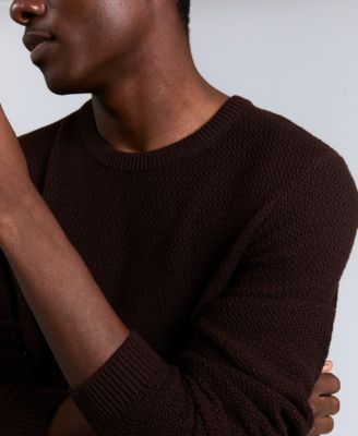 Men's Popcorn Crewneck Sweater