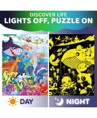 2x3 FT Glow in the Dark Floor Puzzle for Kids Ages 4-8