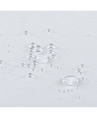 Hotel Collection XL White Fabric Shower Curtain With Magnetic Hem