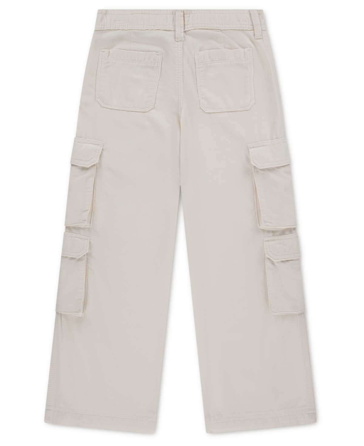 Abercrombie Big Girls Corduroy Wide Leg Cargo Pants In Neutral