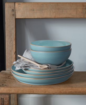 Azure Coupe Dinner Plates, Set of 4