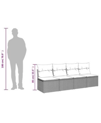 Garden Sofa Black, Blue