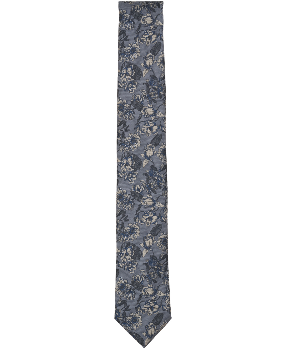 Bar Iii Men's Soho Floral Tie, Macy's Exclusive In Gray