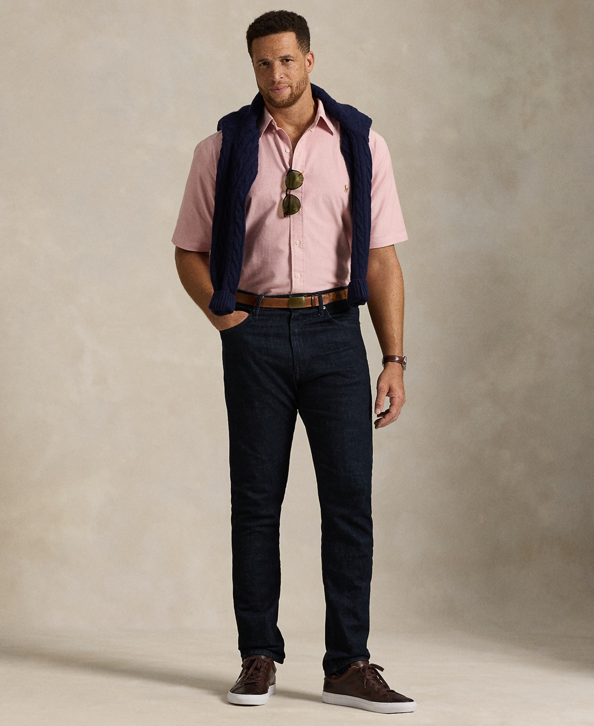 Polo Ralph Lauren Men's Big & Tall Oxford Shirt In Purple