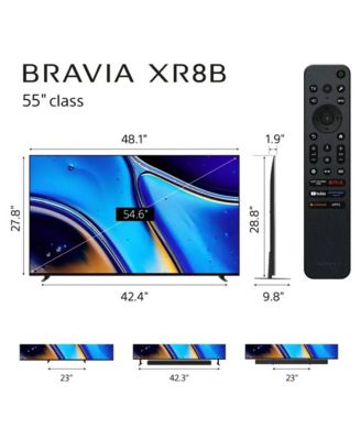 55" Class BRAVIA XR8B OLED LED HDR 4K Smart Google TV - K55XR8B