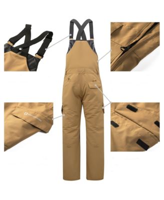 Men's Insulated Snow Bib Overalls Waterproof Ski Snowboard Pants