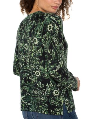 Women's Printed Long Sleeve Sweater