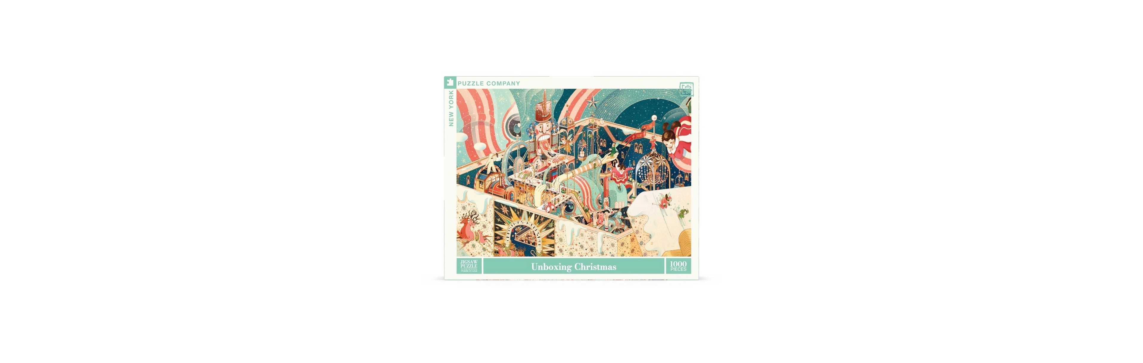 New York Puzzle Company Unboxing Christmas 1000 Piece Puzzle