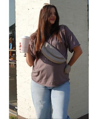 Maternity Light Blue Cuffed Baggy Wide Leg Jeans