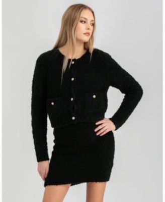 Maternity Strapless Tweed Bodycon Mini Dress Verbier