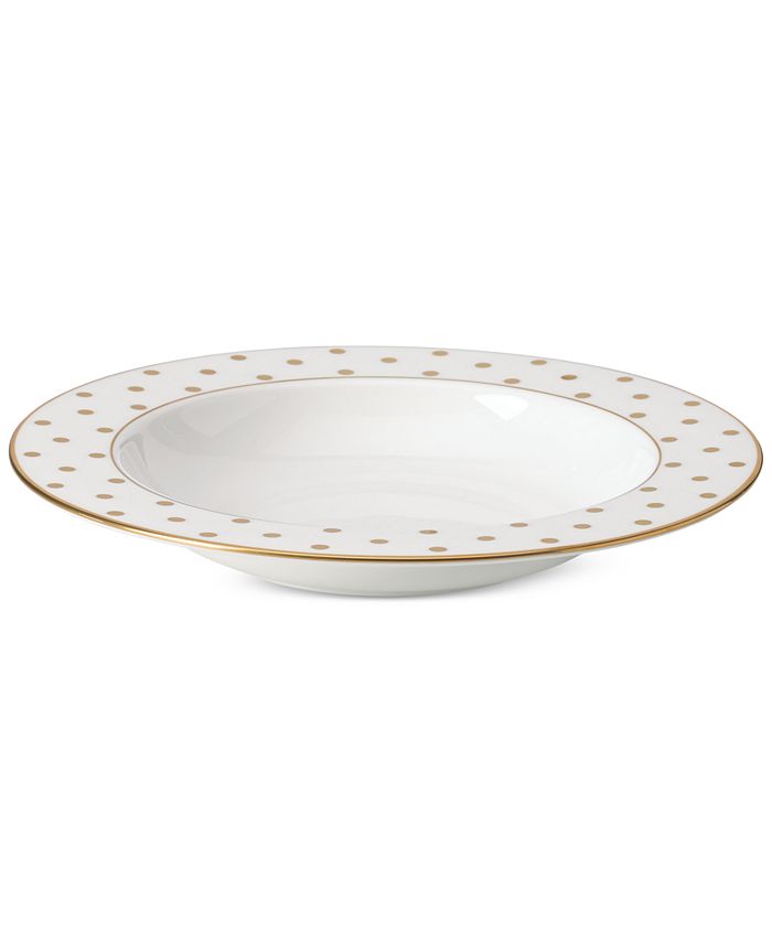 kate spade new york Larabee Road Gold Bone China Rim Soup Bowl Macy's