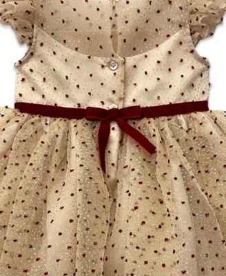 Girls' 2T-6X Embellished Short-Sleeve Dress