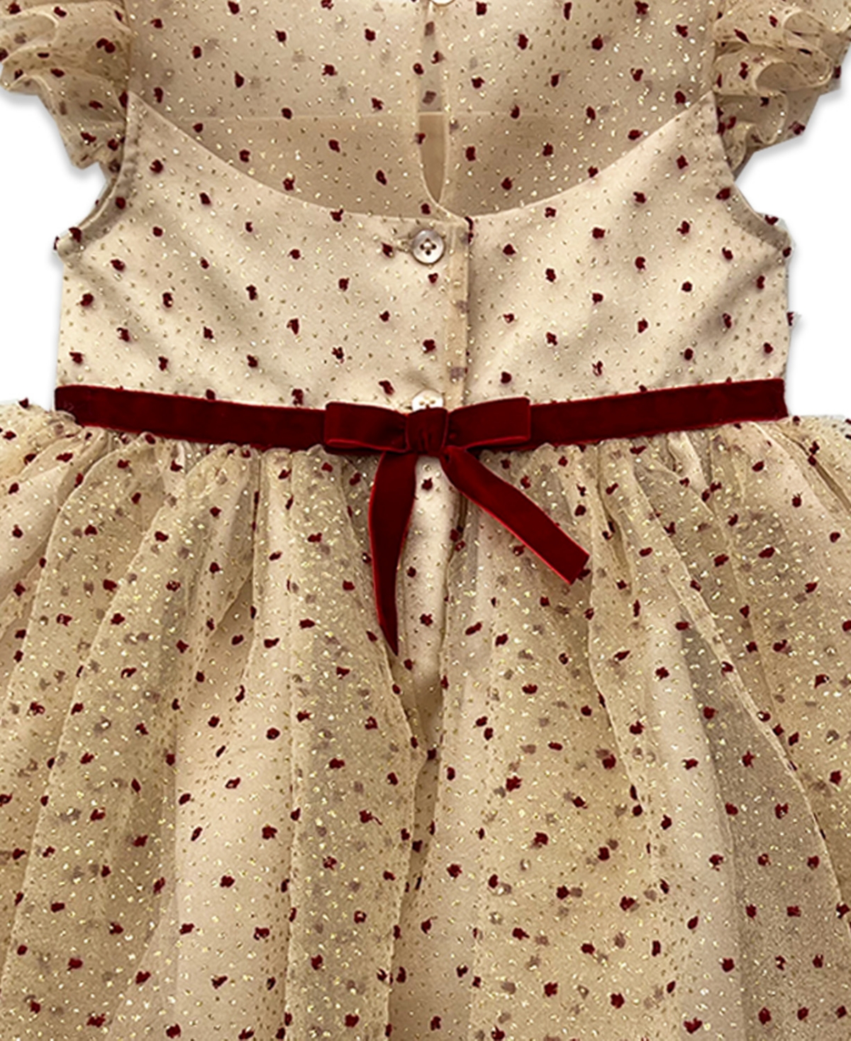 Blueberi Boulevard Girls 2T-6X Embellished Short-Sleeve Dress