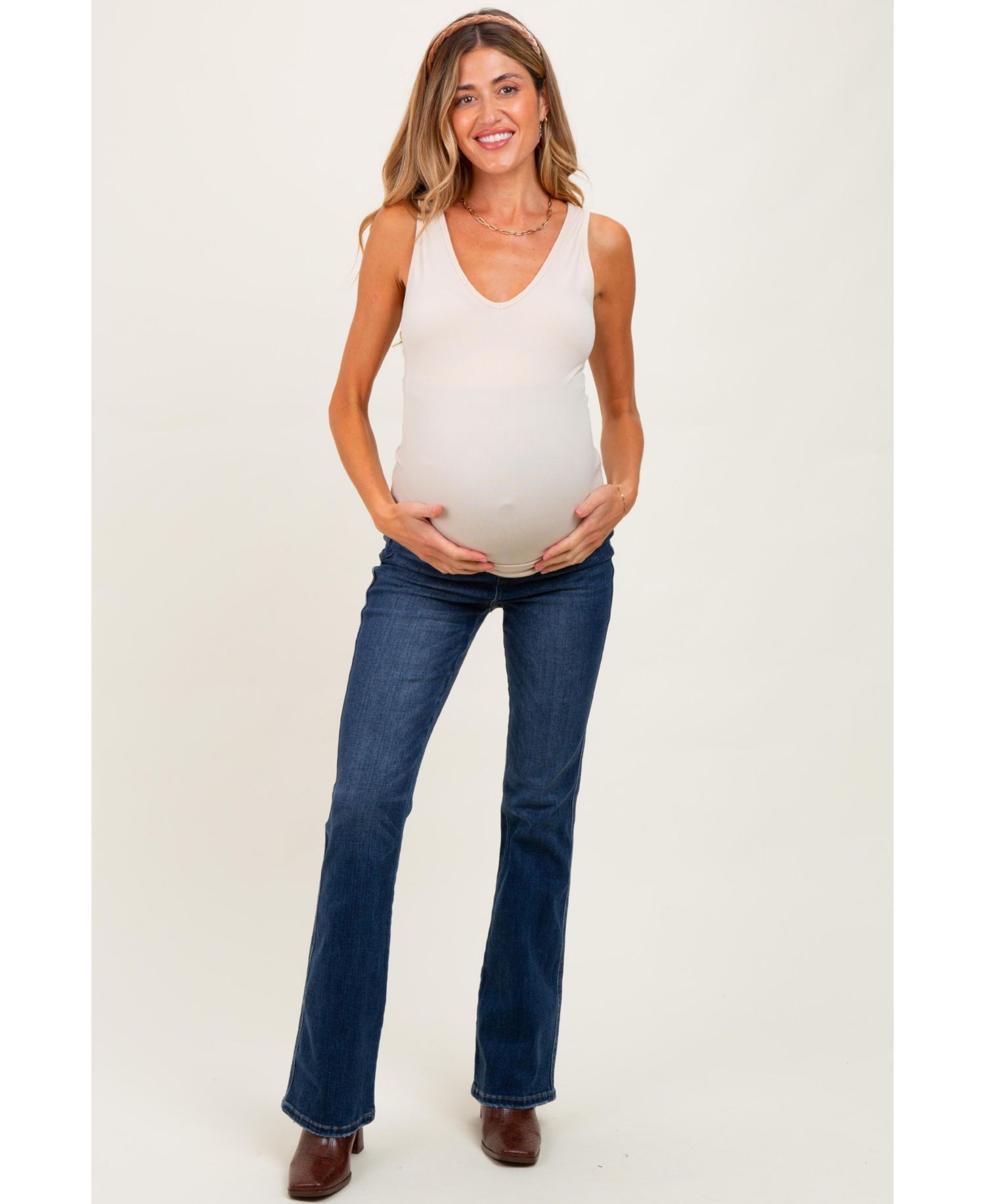 Women's Dark Wash Super High Rise Bootcut Jeans
