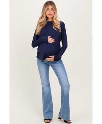 Maternity Medium High Rise Flare Jeans