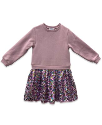 Blueberi Boulevard Girls' 2T-6X Sequin Detail Dress - Macy's