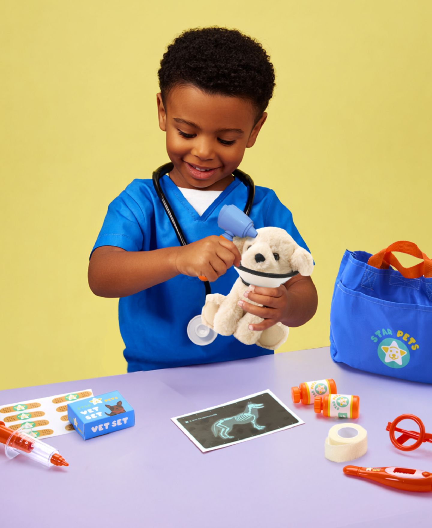 Детский игровой набор Geoffrey's Toy Box Star Pets Vet Animal Care 14-Piece Playset, Ages 6+ — фото 7