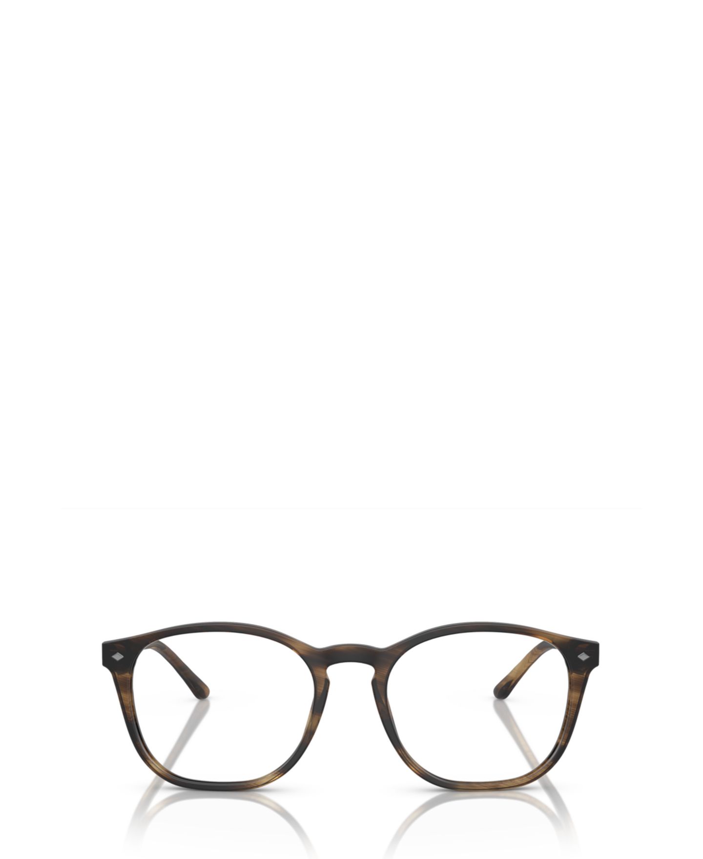 Мужские очки Giorgio Armani Man Panthos Plastic AR7074 Eyeglasses, цвет: Тёмный коричневый — фото 5