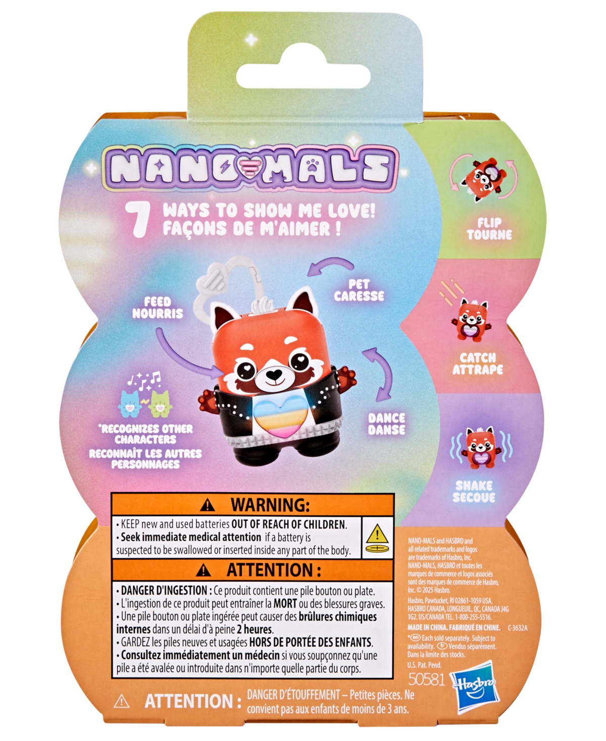 Nano-Mals Hasbro Pamanda The Red Panda Electronic Pet Toy