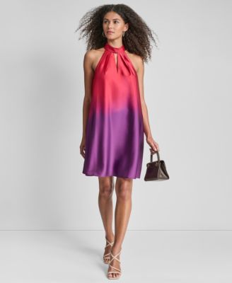 DKNY - Petite Sleeveless Mock Neck Shift Dress