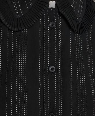 Women's Long Sleeve Embellished Top