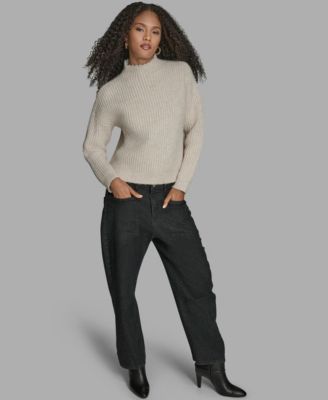 Women's Long Sleeve Mock Neck Sweater