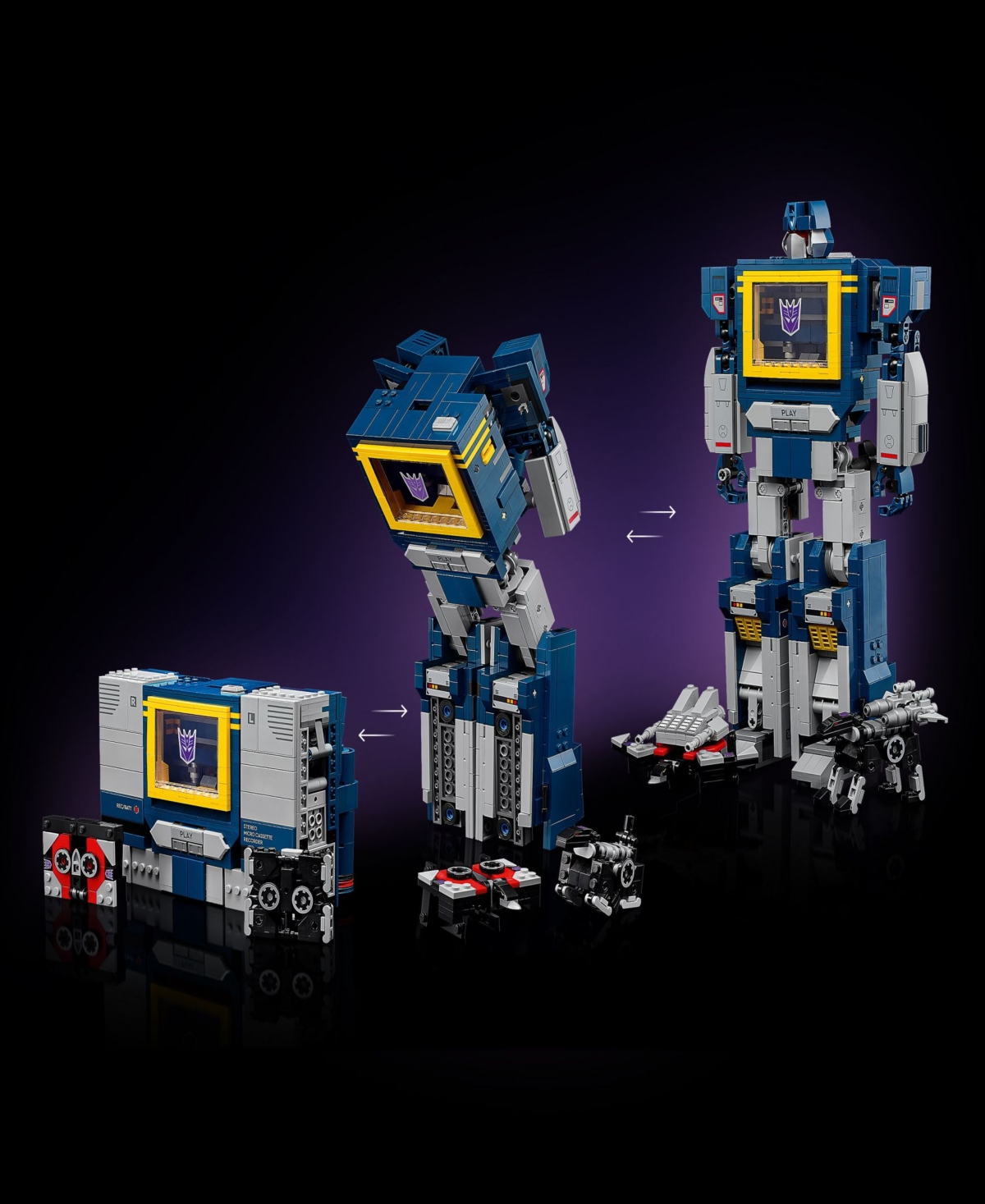 Lego Icons Transformers: Soundwave Model Kit 10358, 1505 Pieces