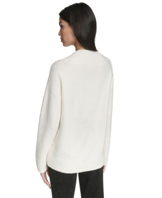 Women's Chunky Boucle Long Sleeve Sweater