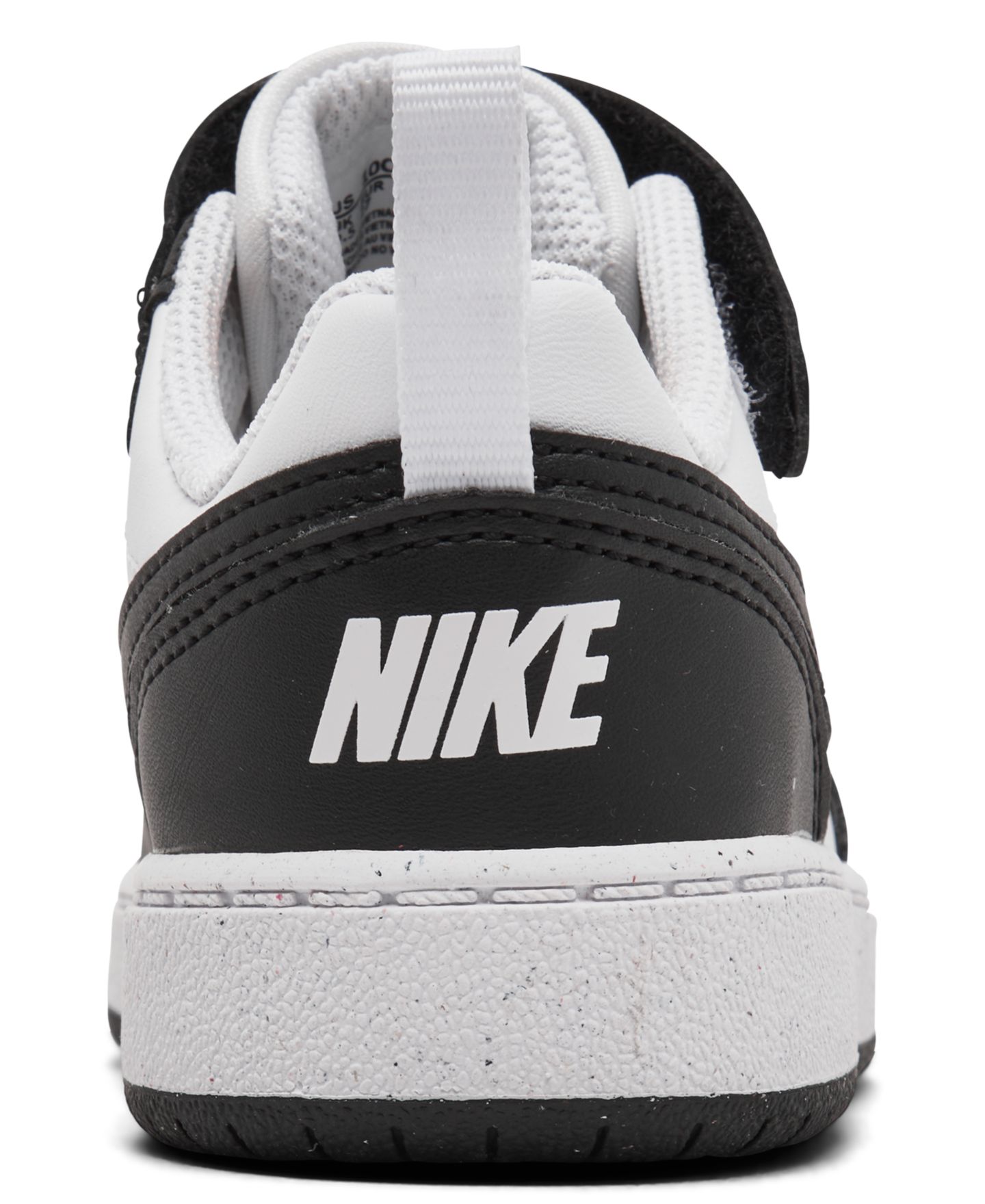 Детские повседневные кроссовки Nike Court Borough Low Recraft, Finish Line, цвет: Белый / Чёрный — фото 4