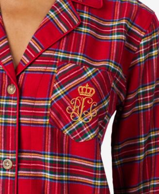 Women's Long Sleeves Notch Collar Pajama Set