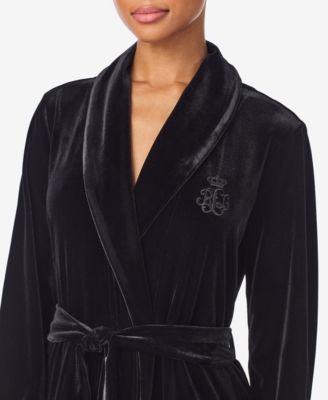 Women's Long Sleeves Shawl Collar Robe
