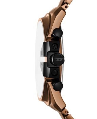 Men's Mega Chief Slim Quartz Chronograph Brown Stainless Steel Watch, 48mm