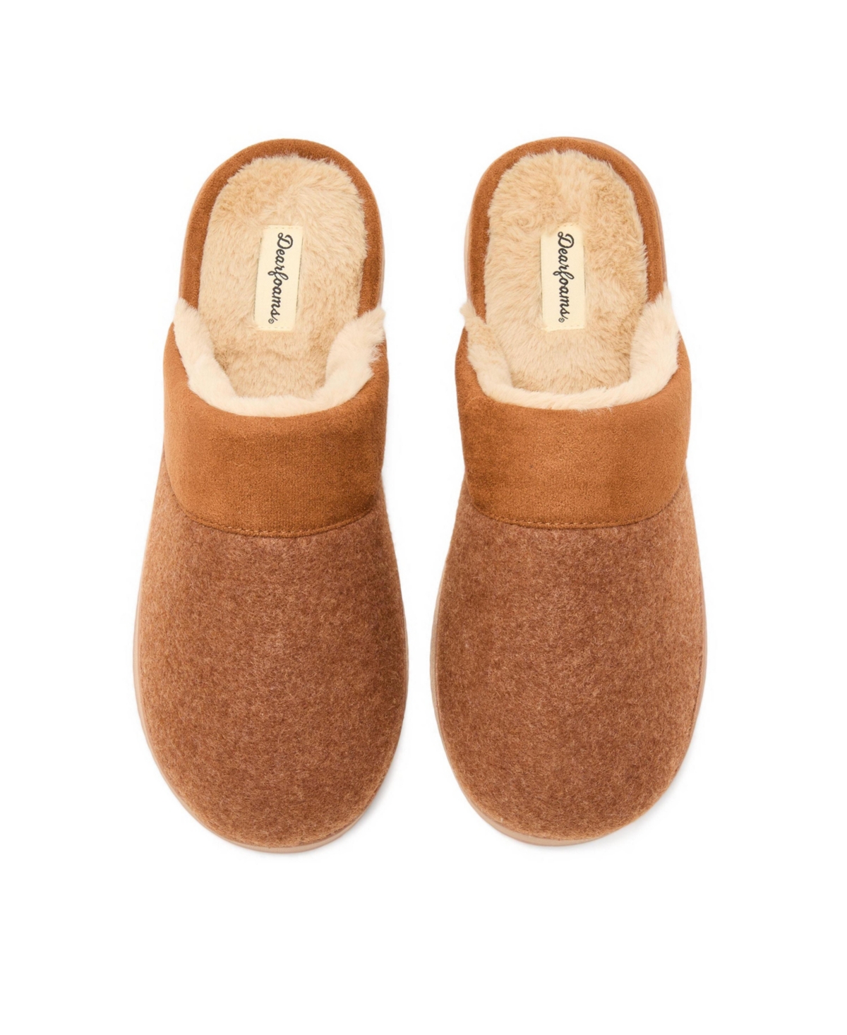 Dearfoams Men's Owen Mixed Material Scuff Slipper